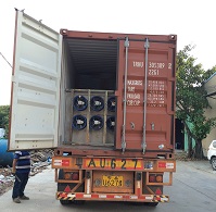Egg tray drying machine exported to Myanmar